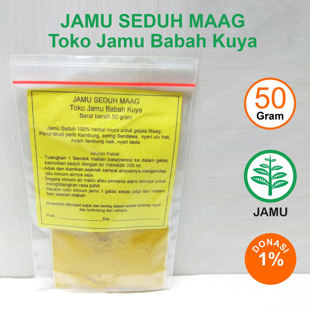 

Lambung Maag Toko Jamu Babah Kuya Racikan Seduh Serbuk Herbal Alami