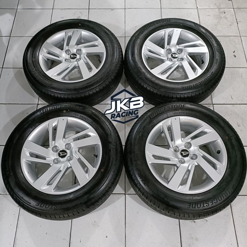 Velg Mobil Bekas Oem Rocky Ring 16 pcd 4x100 + Ban Bridgestone 205 65 R16