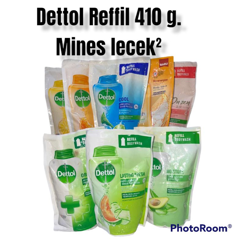 Dettol reffil body wash 410gr Random kemasan lecek