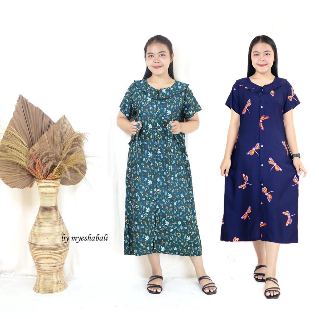 Daster Andin Terbaru Busui Polos Dan Motif Full Kancing / Daster Andin Ikatan Cinta Terbaru Bahan Ra