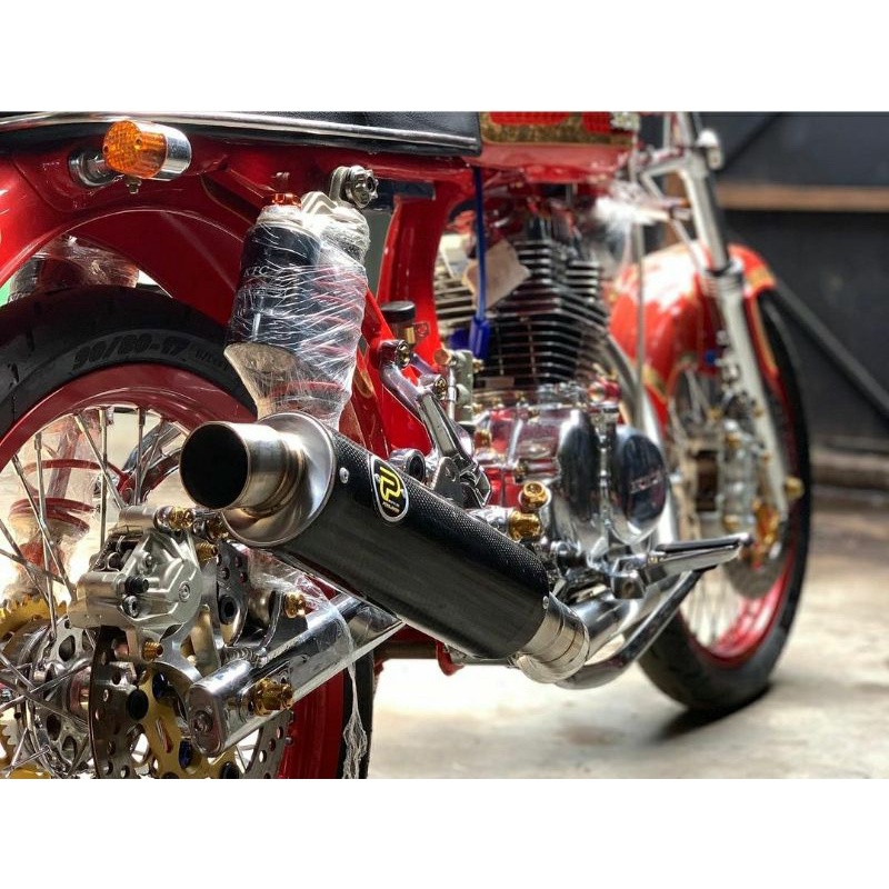 Knalpot  Pekajaman  CB MP GL TIGER carbon