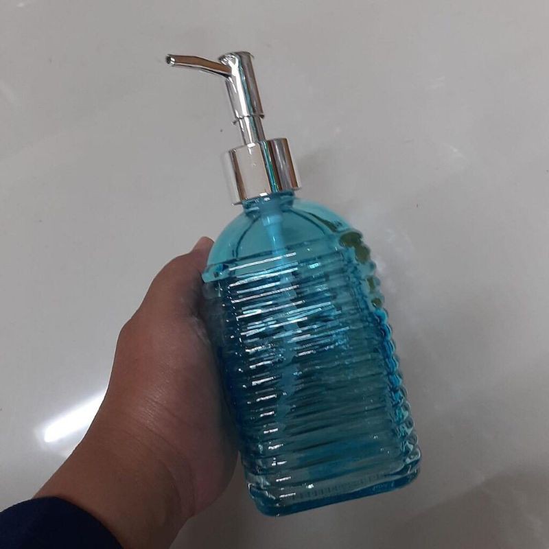 Botol Sabun Kaca Pump / Botol Lotion Kaca Pump / Botol Handsanitizer Kaca Pump