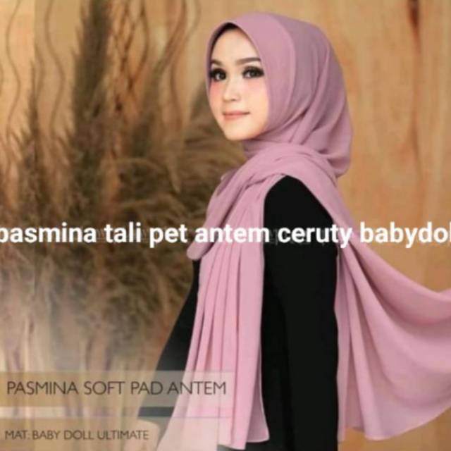 MH Pashmina Tali Pet antem ceruty / pashmina instan
