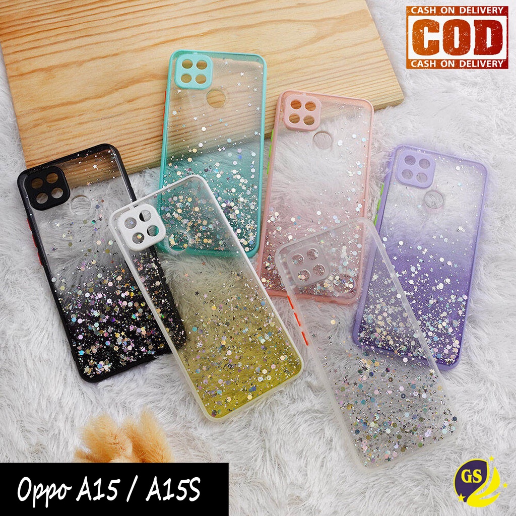 Oppo A16 A95 4G A54 A74 4G A15S A15 A53 A33 2020 A52 A92 A9 2020 A5 2020 A5S A7 A11K A12 A3S Neo 9 A37 Case Dove Glitter Bling Star Light Candy Camera Macaron Gliter Pelindung Kamera