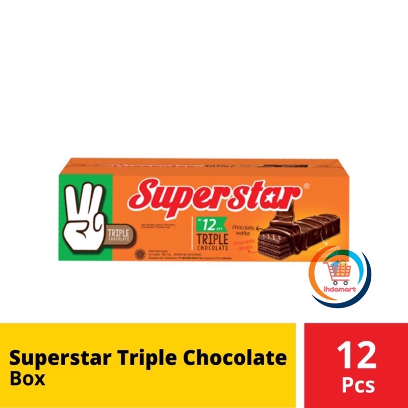 Superstar Triple Chocolate 18 gram Isi 12 pcs