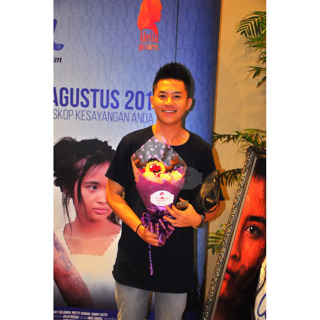 Buket Boneka Tazmania Hand bouquet hadiah wisuda bunga Berkualitas