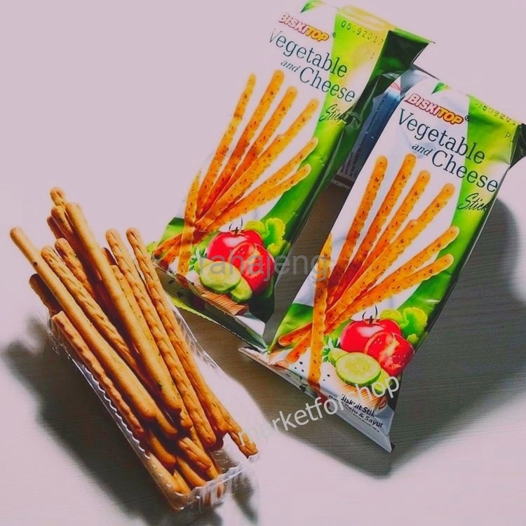 

Biskitop Vegetable Cheese / biskuit Stik 40 pack ( kardusan )