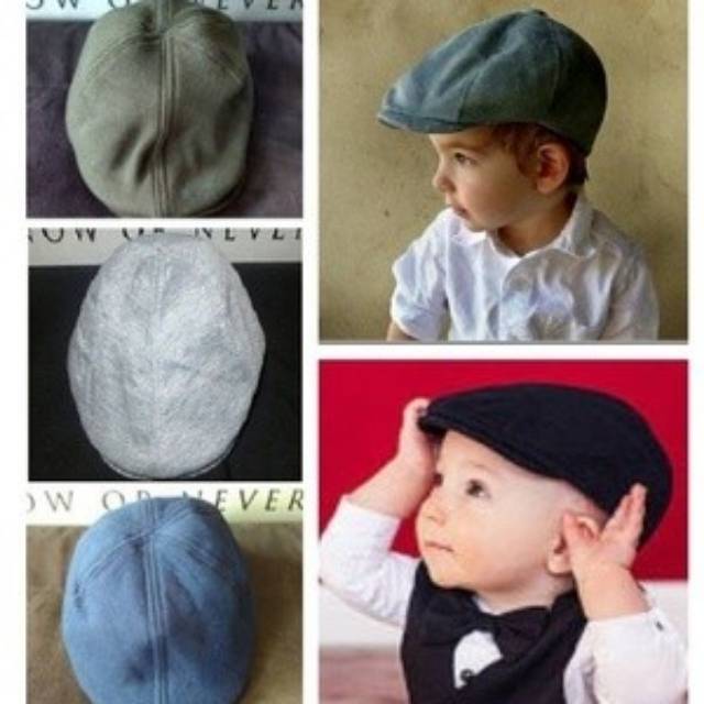 Topi pet anak - hat Newsboy bayi - topipet copet - sutradara pelukis cap