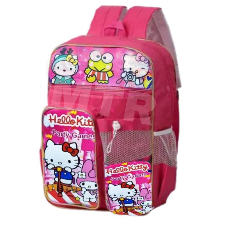 TAS TANSEL ANAK HELLO KITY SD&amp;TK, TAS RANSEL ANAK SD&amp;TK BERHADIAH BOTOL