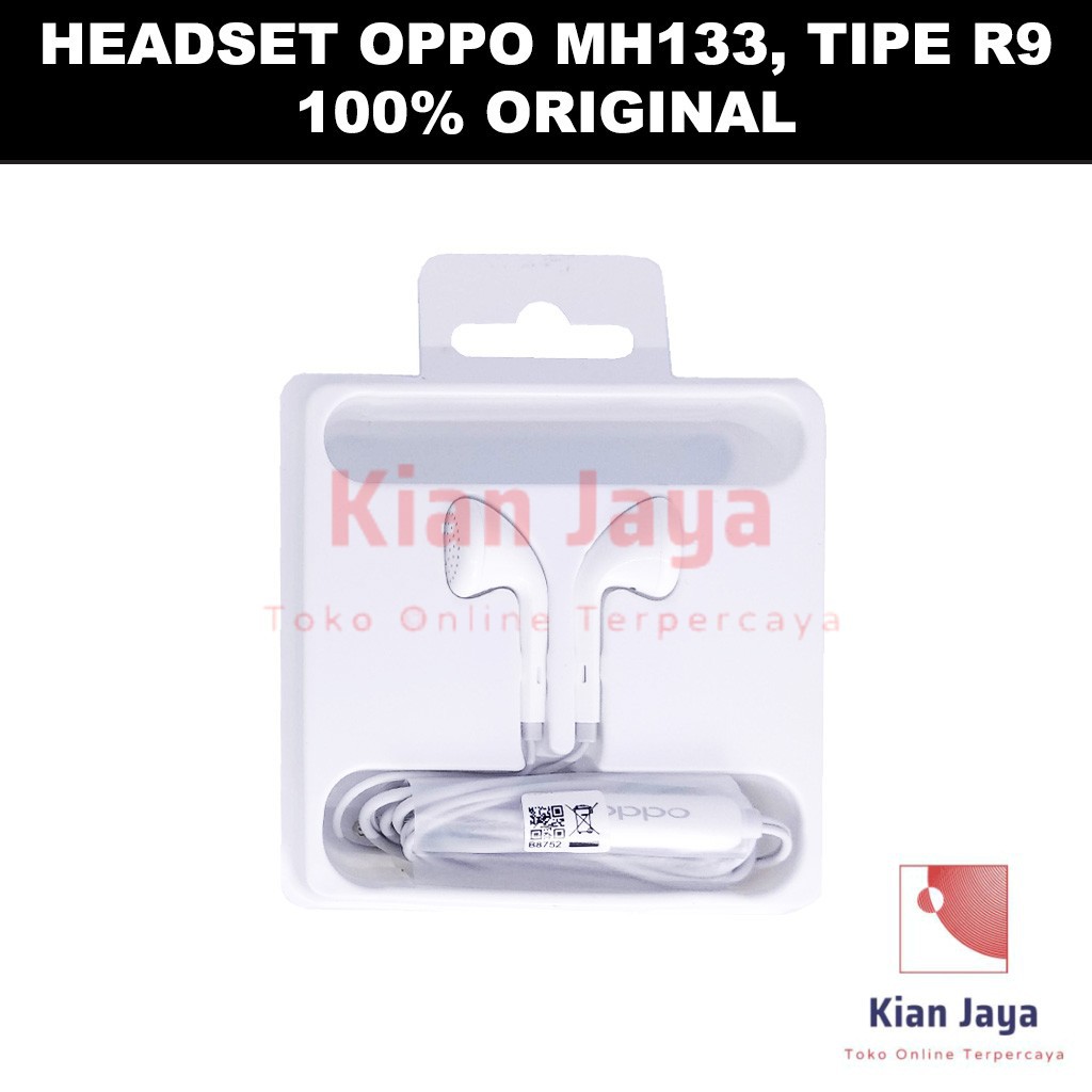 Headset Hp Oppoo R9 Ori New Pack Original Earset Hansfree