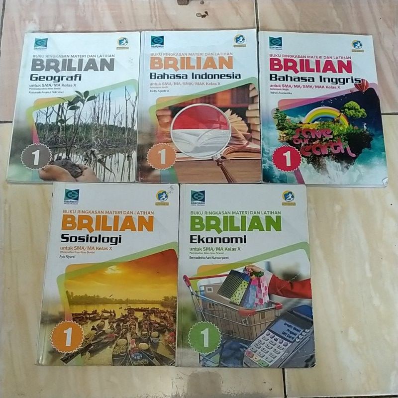 Jual Buku Ringkasan Materi Dan Latihan Brilian SMA Kelas 1 Grafindo ...