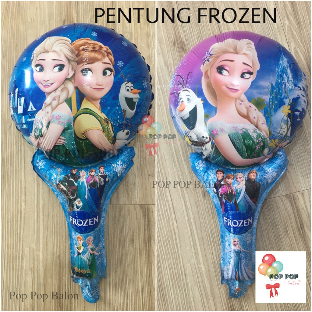 Balon Foil Tongkat FROZEN / Pentung / Pentungan Karakter