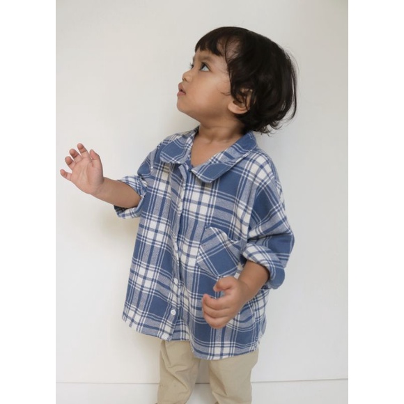 Celotehlittlegoods - Fubu - Kemeja Flannel Oversized Anak