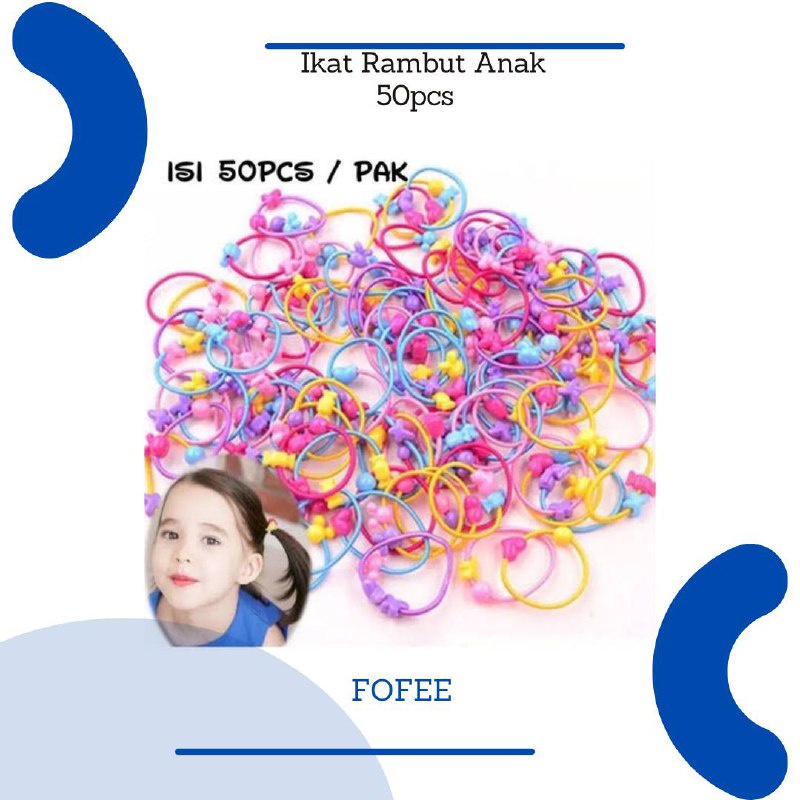 [IMPORT] -P201 Ikat Rambut Anak 50pcs