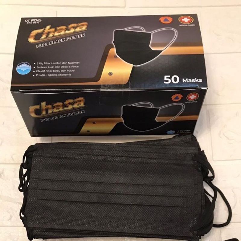 masker hijab hitam