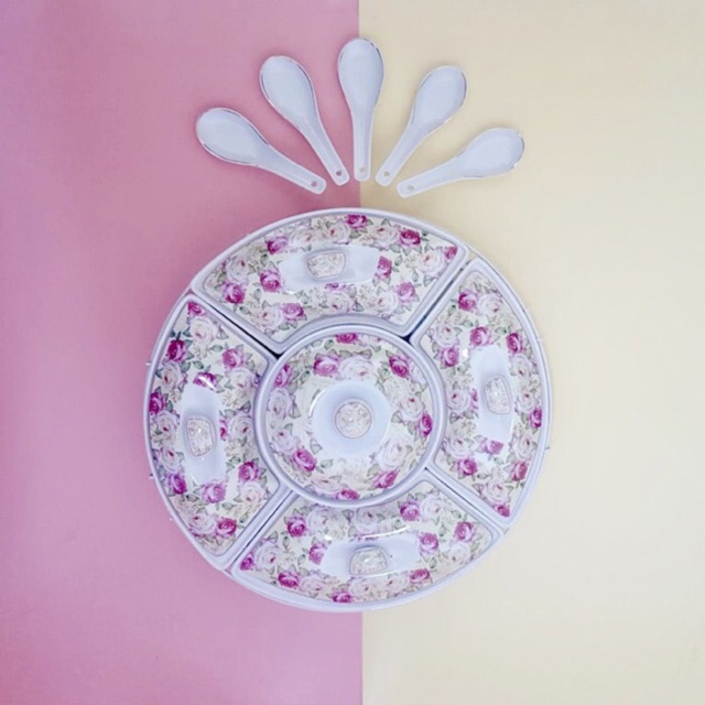 Prasmanan vicenza snack H14 motif mawar / melati / ayana