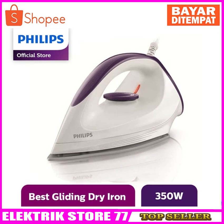 Setrika Philips Dry Iron - GC160/27 Setrikaan Anti Lengket Berkualitas