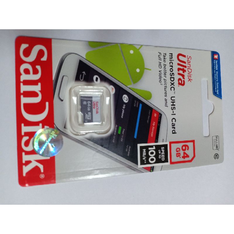 SanDisk Ultra micro SDXC 100MB/s - Class 10-64GB