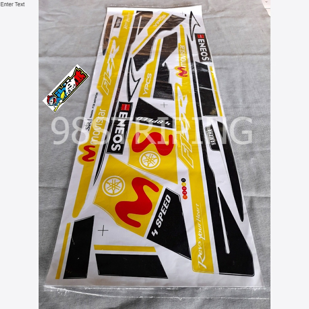 STIKER STRIPING FIZR FIZ R MOVISTAR KUNING PUTIH