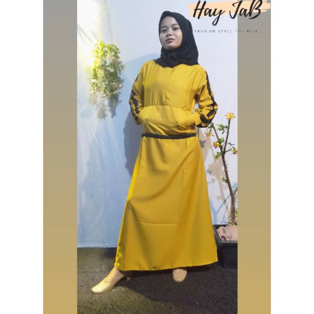 Baju Gamis / Gamis model terkini / Gamis Sporty
