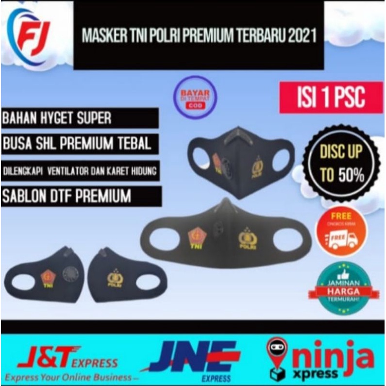 MASKER TNI POLRI VENTILATOR BENTUK SCUBA