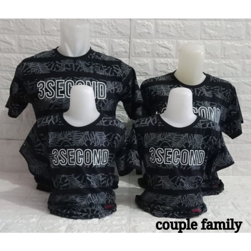 KAOS 3SECOND COUPLE KAOS THREE SECOND COUPLE KELUARGA