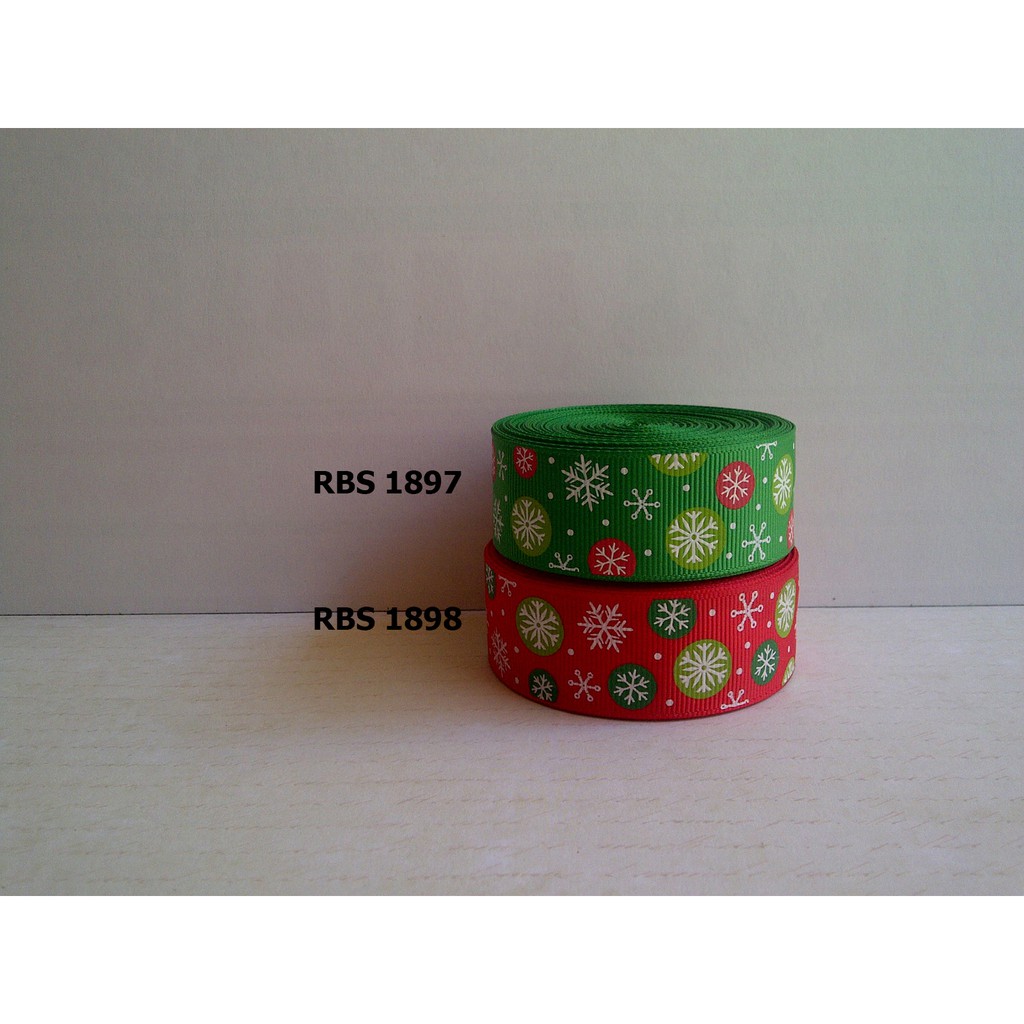

[10 YARD] PITA GROSGRAIN MOTIF NATAL SALE RBS 1897,1898