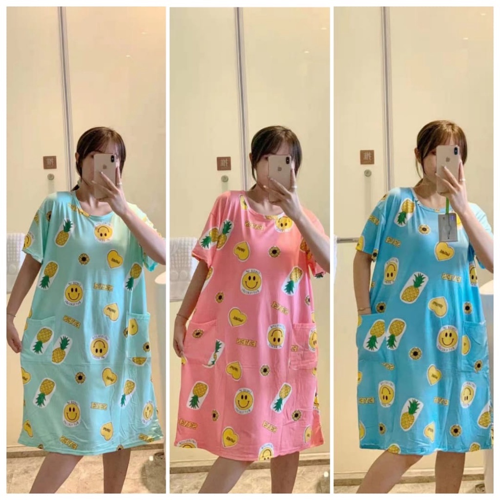 DASTER SPANDEK KANTONG JUMBO PINEAPPLE LD 110 / DASTER KAOS / DASTER IMPORT / DASTER KOREA