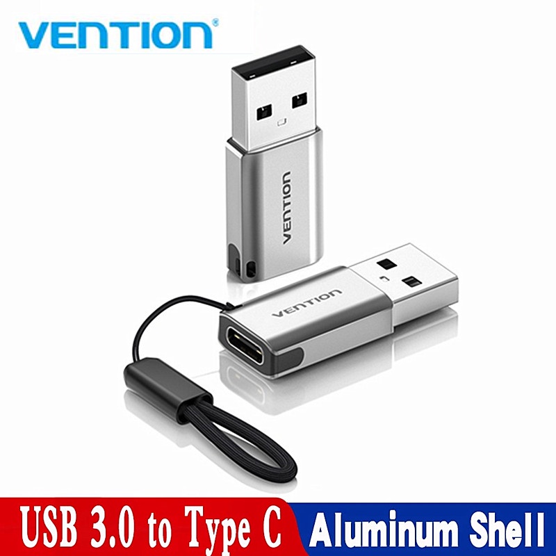 Vention Kabel Adapter Konverter USB 3.0 Male Ke Tipe C Female Untuk PC / Handphone