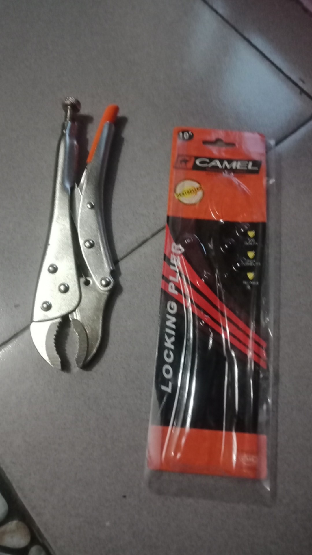 Tang Buaya Chrome 10inchi Camel