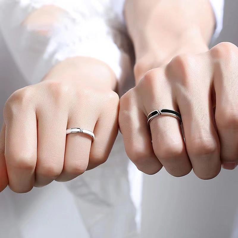 Cincin Pasangan Pandora Bahan 925 Silver Untuk Hadiah Valentine