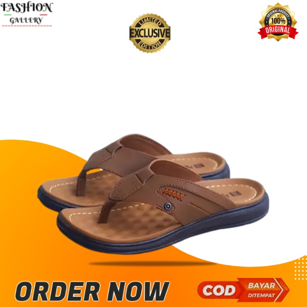 Sandal Sandal Pria kulit casual dewasa keren murah kekinian asli original 100% import  sandal pakalo