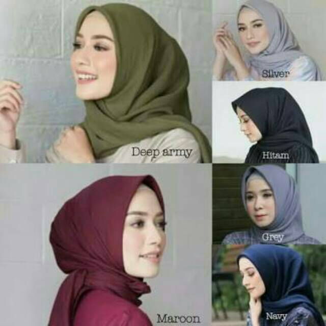 Grosir Jilbab segi empat bella square murah