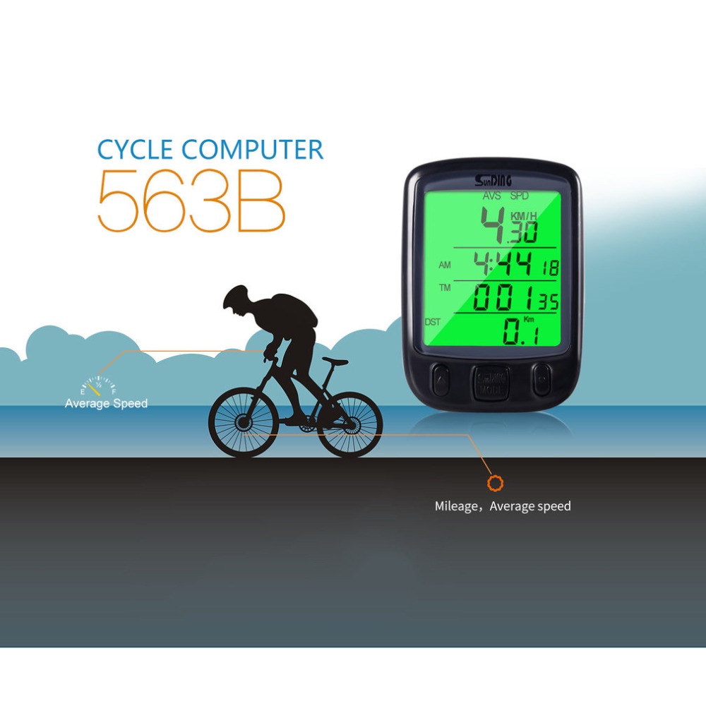 SunDING Speedometer Sepeda Backlight LCD - SD-563APACKAGE CONTENTS