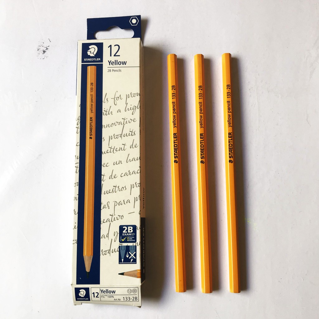 [ Pack ] Pensil Steadler 2B Yellow/ Pensil Kuning Steadler 133 2B