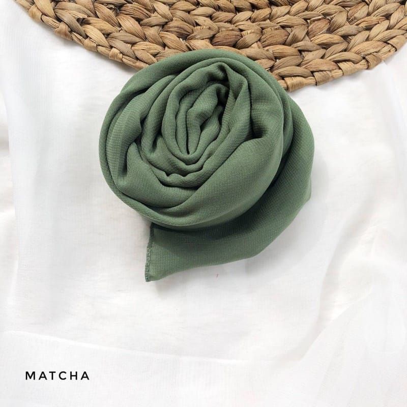 hijab BELLA SQUARE Pollycotton premium-Matcha