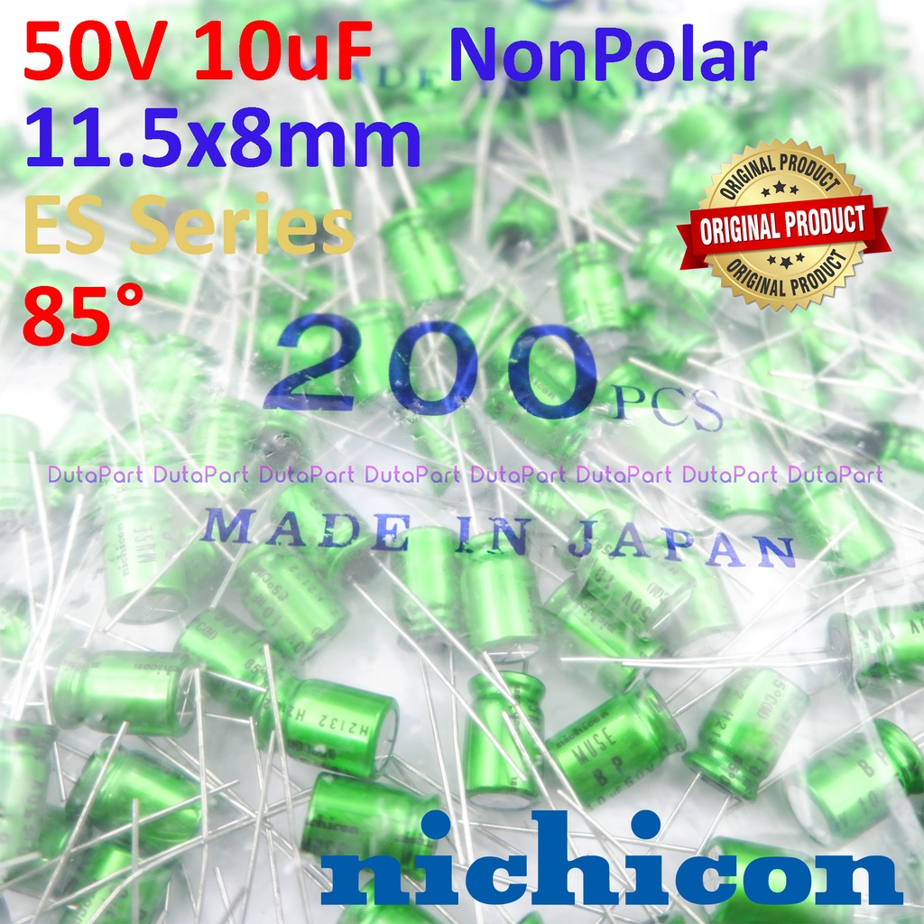 50V 10uF BP NonPolar ORIGINAL NICHICON MUSE Kapasitor Capasitor Elko