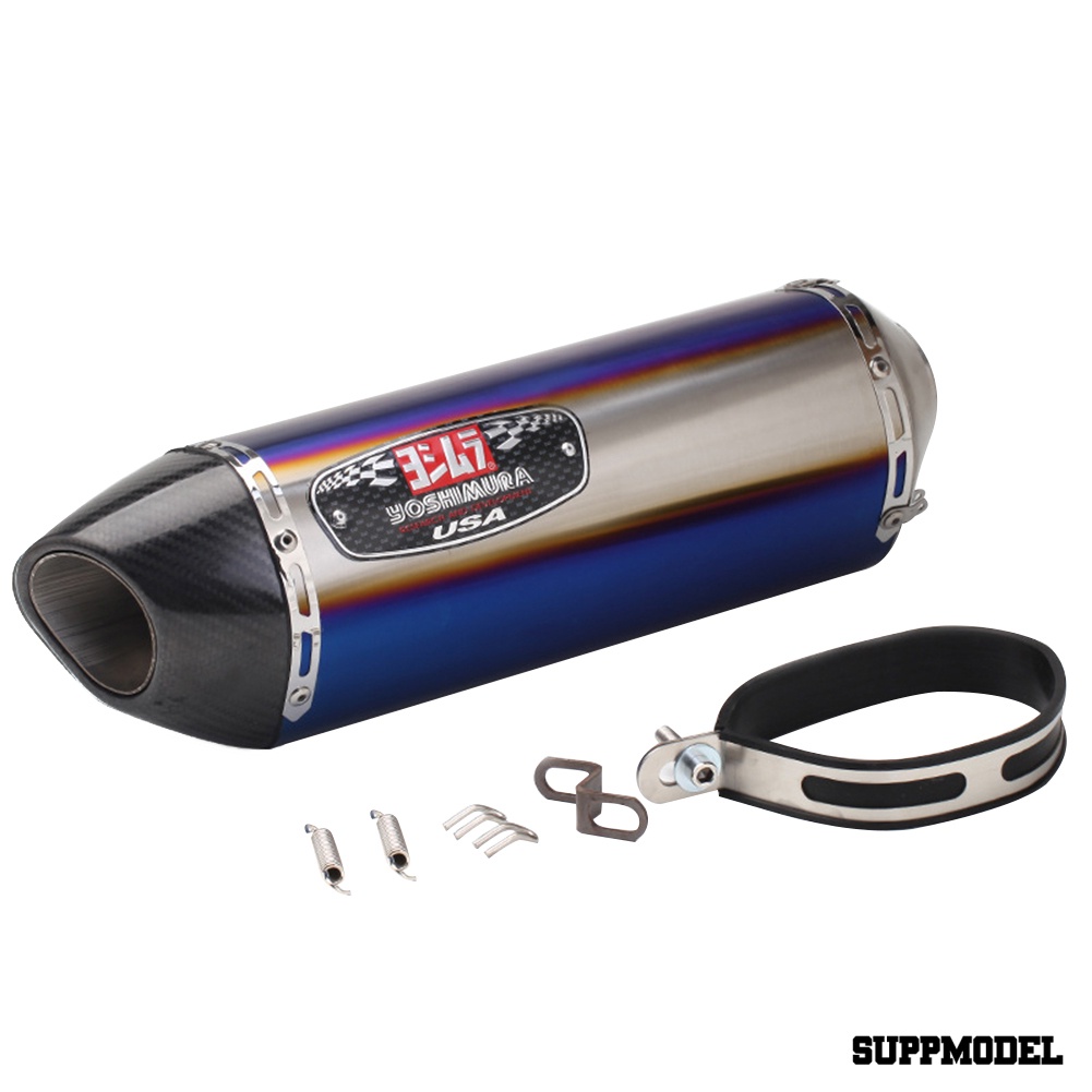 SPM Stainless Steel Motorcycle Exhaust Muffler Pipe Refit Tailpipe for Yoshimura