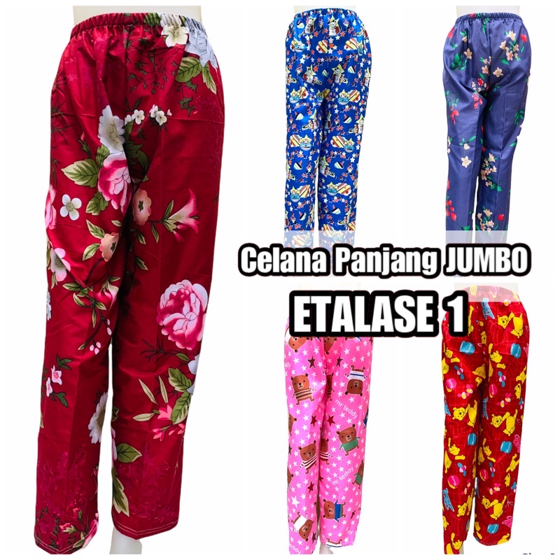 [PJ] Celana Panjang JUMBO fit to 75 kg / Celana panjang wanita pria