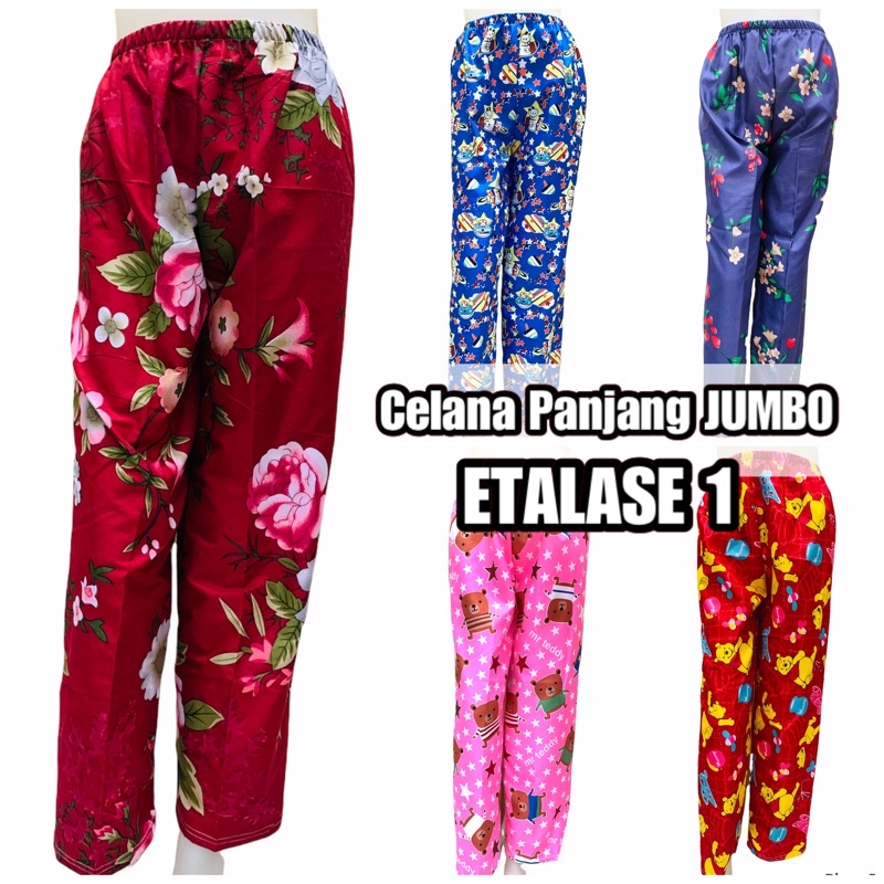 [PJ] Celana Panjang JUMBO fit to 70 kg / Celana panjang wanita pria