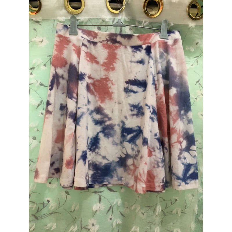 rok cotton on preloved rok tie dye preloved rok cotton on midi skirt cotton on flare skirt cotton on