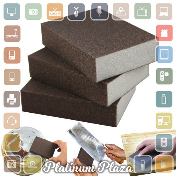 Nano Melamine Magic Sponge Pembersih Karat Besi - Brown`CGHU7U-