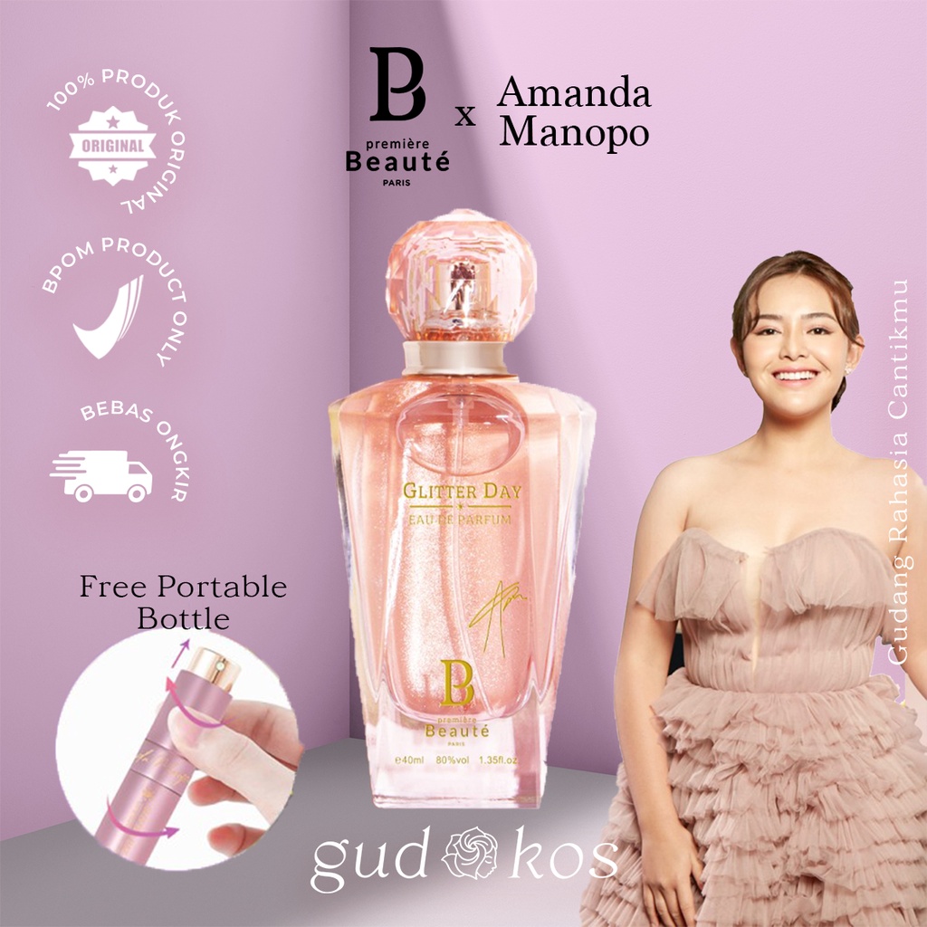 [Limited] PREMIERE BEAUTE X AMANDA MANOPO - Glitter Day &amp; Sparkle Night Perfume Masker EVO KN95