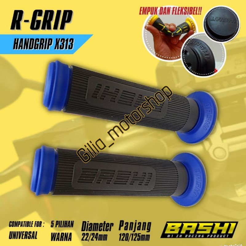 Handgrip Handfat Bashi R-Grip X313 Grip Bashi Flexible Quality Tpr Thermoplastic Universal Motor