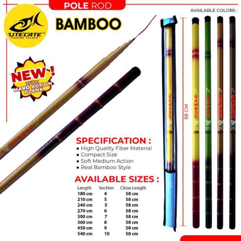 JORAN POLE/TEGEK UTECATE BAMBOO 240