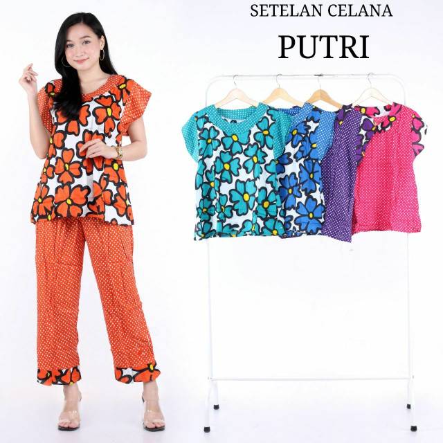 Stelan baju celana panjang putri