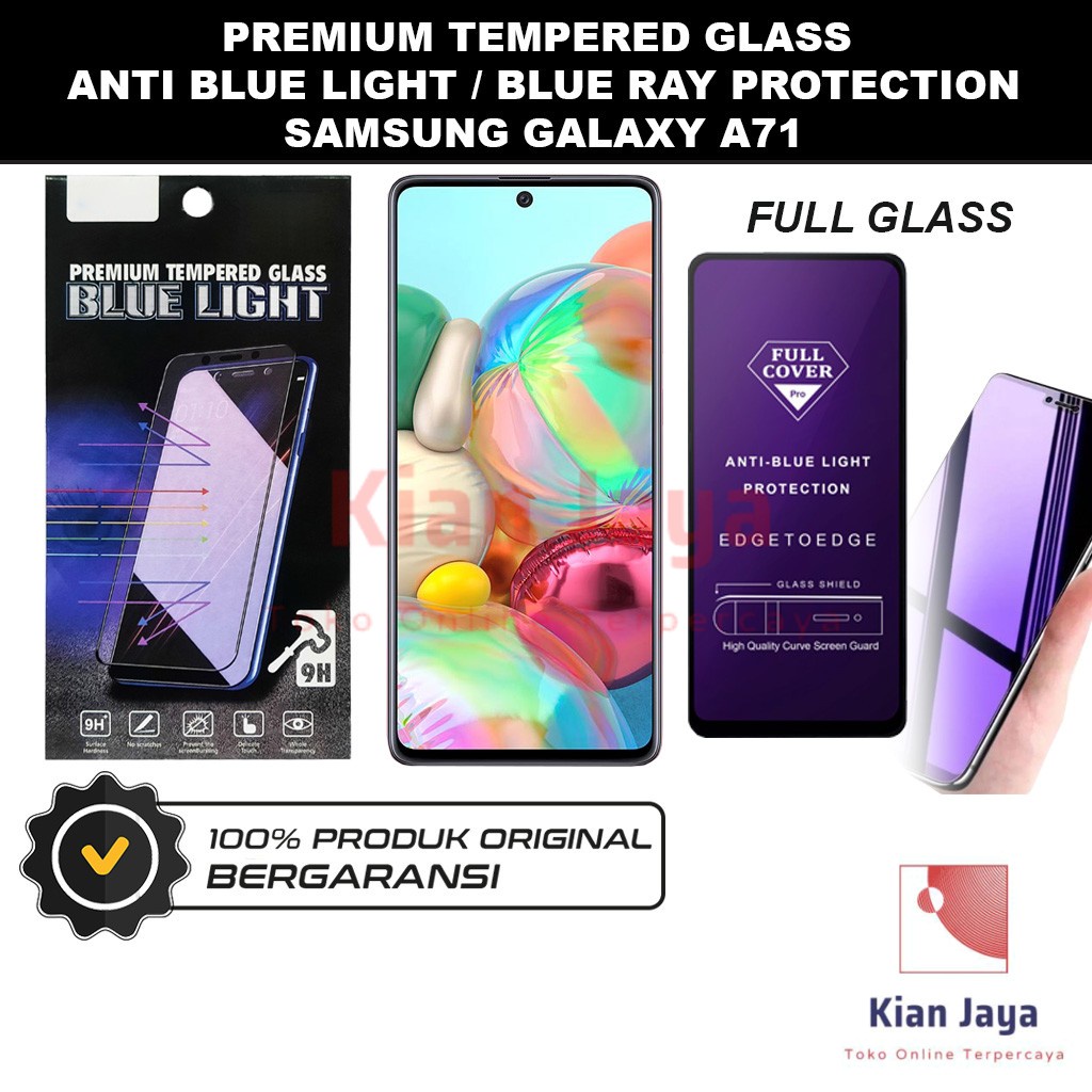 Tempered Glass Samsung Galaxy A71 Anti Blue Light Hp Temper Anti Gores