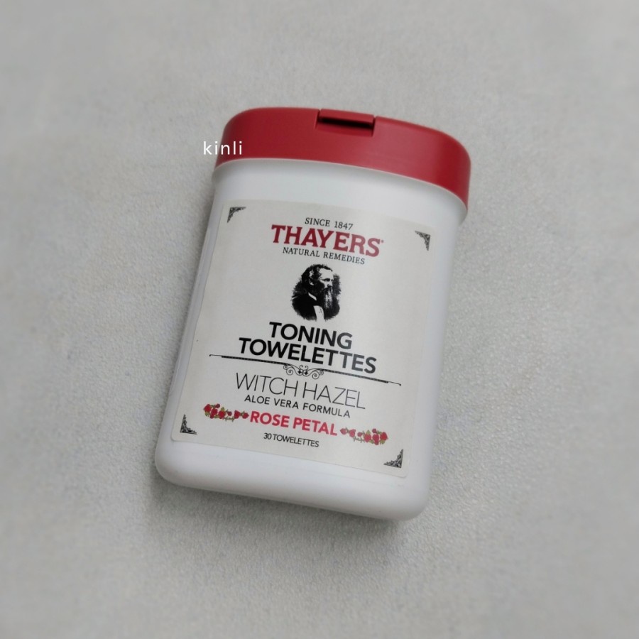 thayers toning towelettes witch hazel rose petal organic aloe vera 30