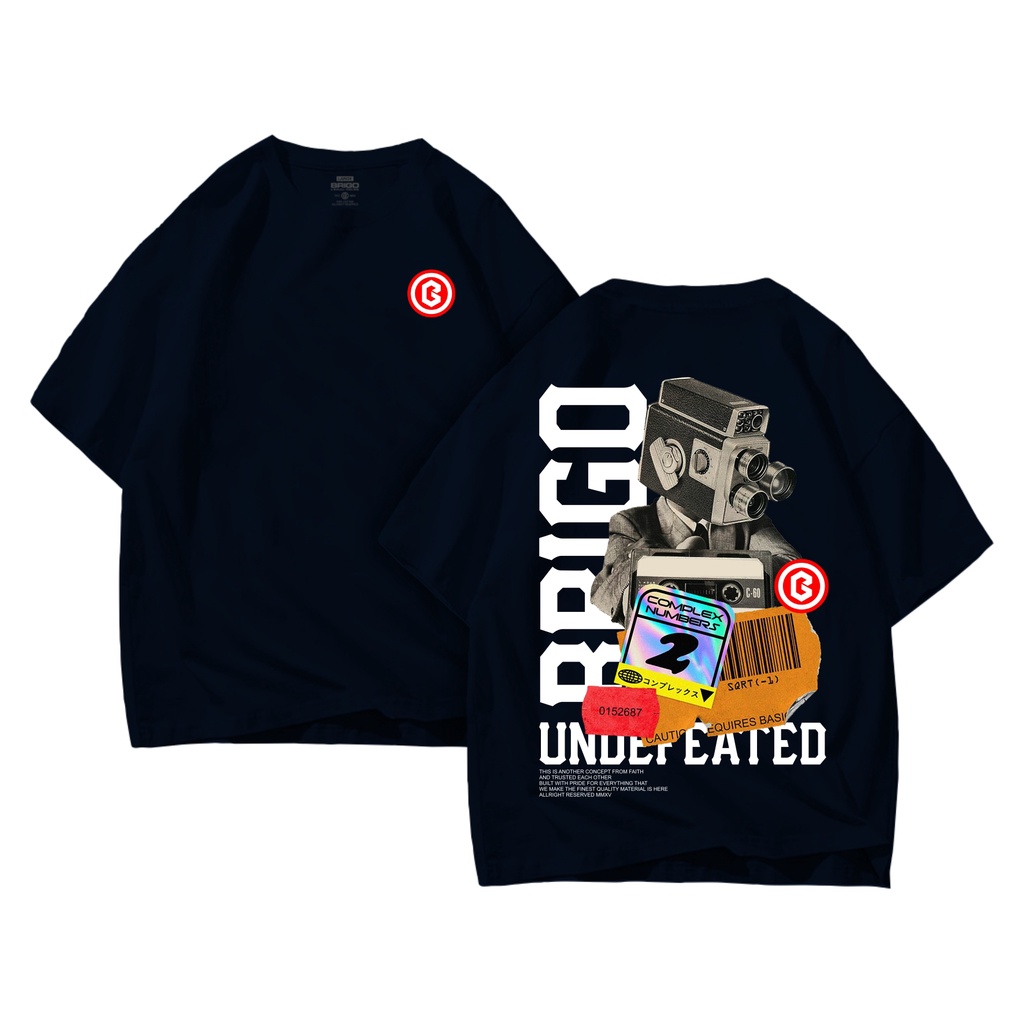 BRIGO Kaos Oversize UNDIFEATED BEHIND II Kaos Jumbo Size Pria &amp; Wanita II Kaos Oversize Print DTF