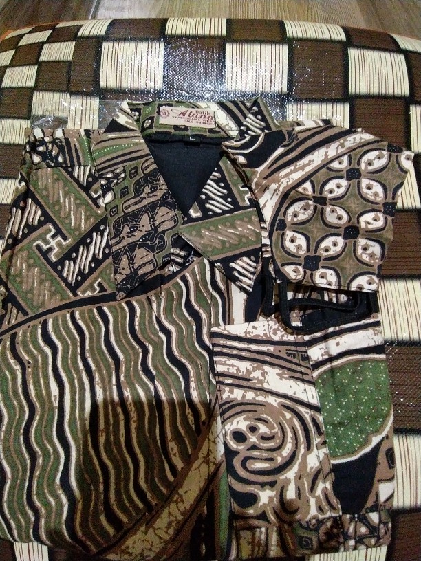Batik Pria Pendek Tenun Super Premium Batik Solo Lengan Pendek Aluna Fpt 002